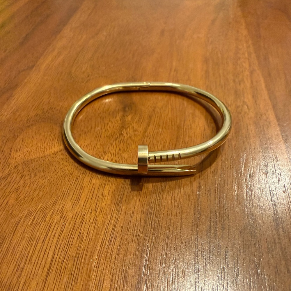 Gold Nail Design Bracelet